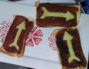 Hawkeye pizza toast